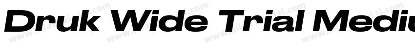 Druk Wide Trial Medium字体转换